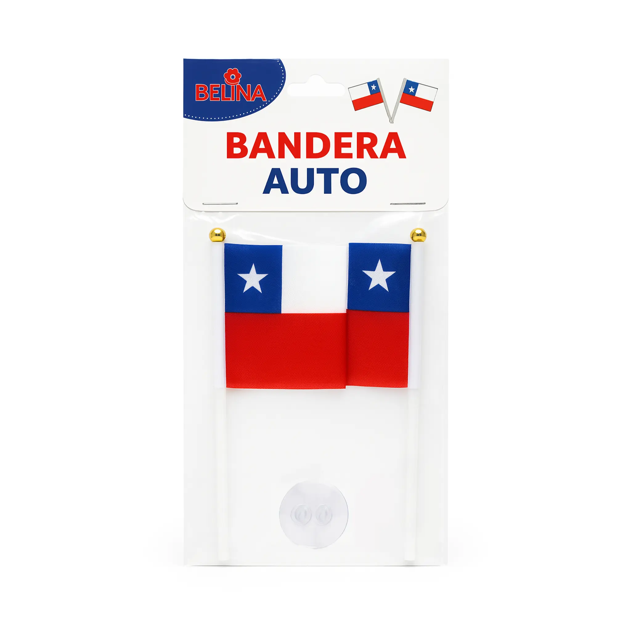 Chilean Auto Flags (2-Pack)